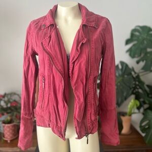 Max Jeans Jacket Size Small maroon